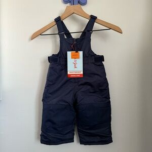 Cat & Jack 12 Months NEW Snow Bibs Heavyweight Navy Winter